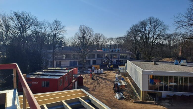 Volop activiteit bij de bouw van de Amersfoortse Berg