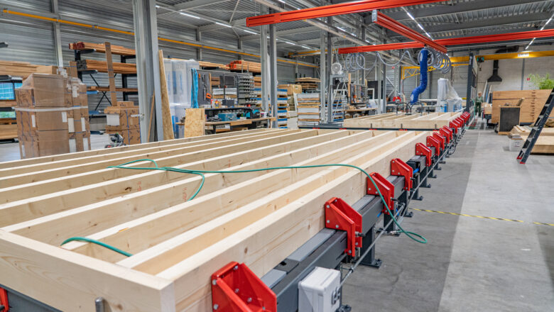 Onze nieuwe houtskeletbouw-lijn draait op volle toeren