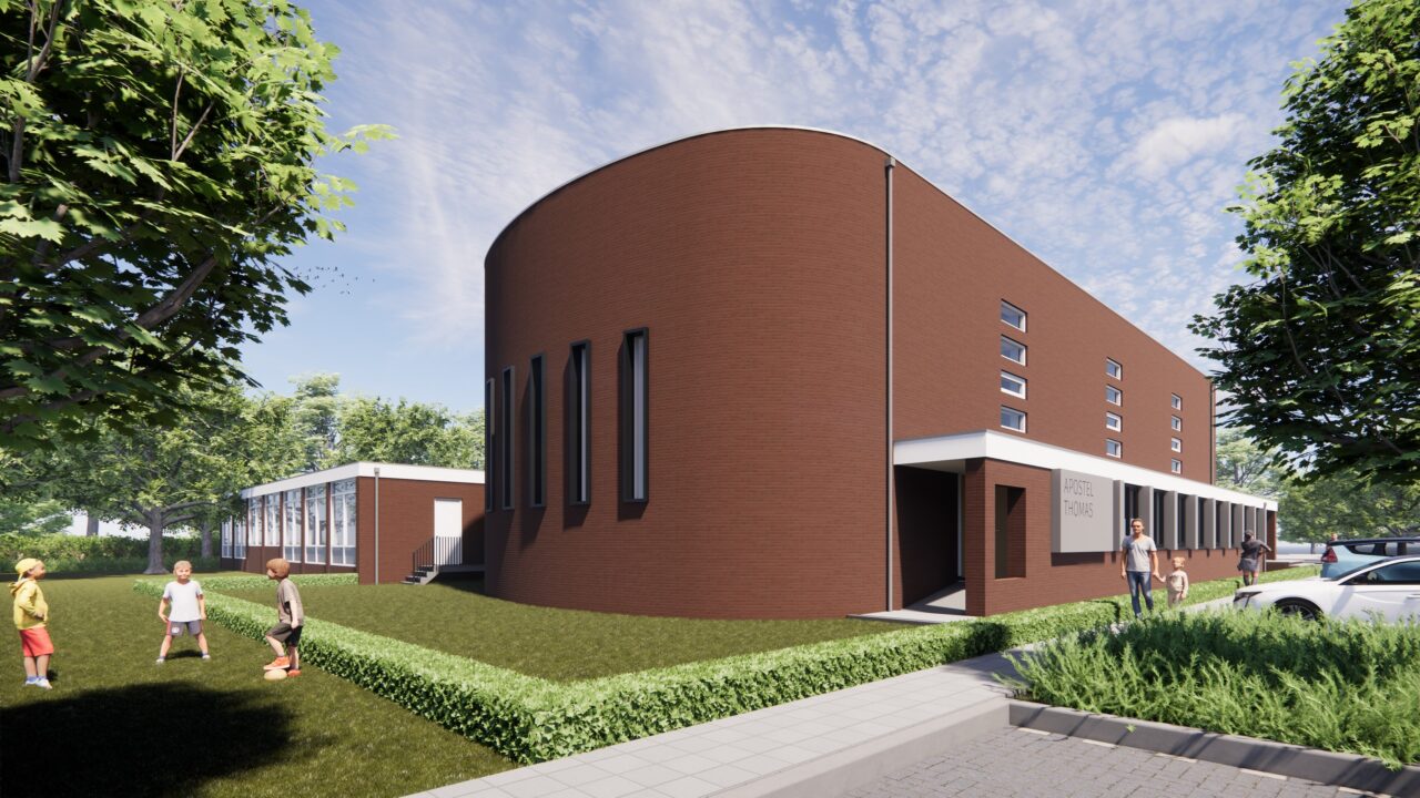 Transformatie Apostel Thomaskerk in Enschede naar zorgcomplex